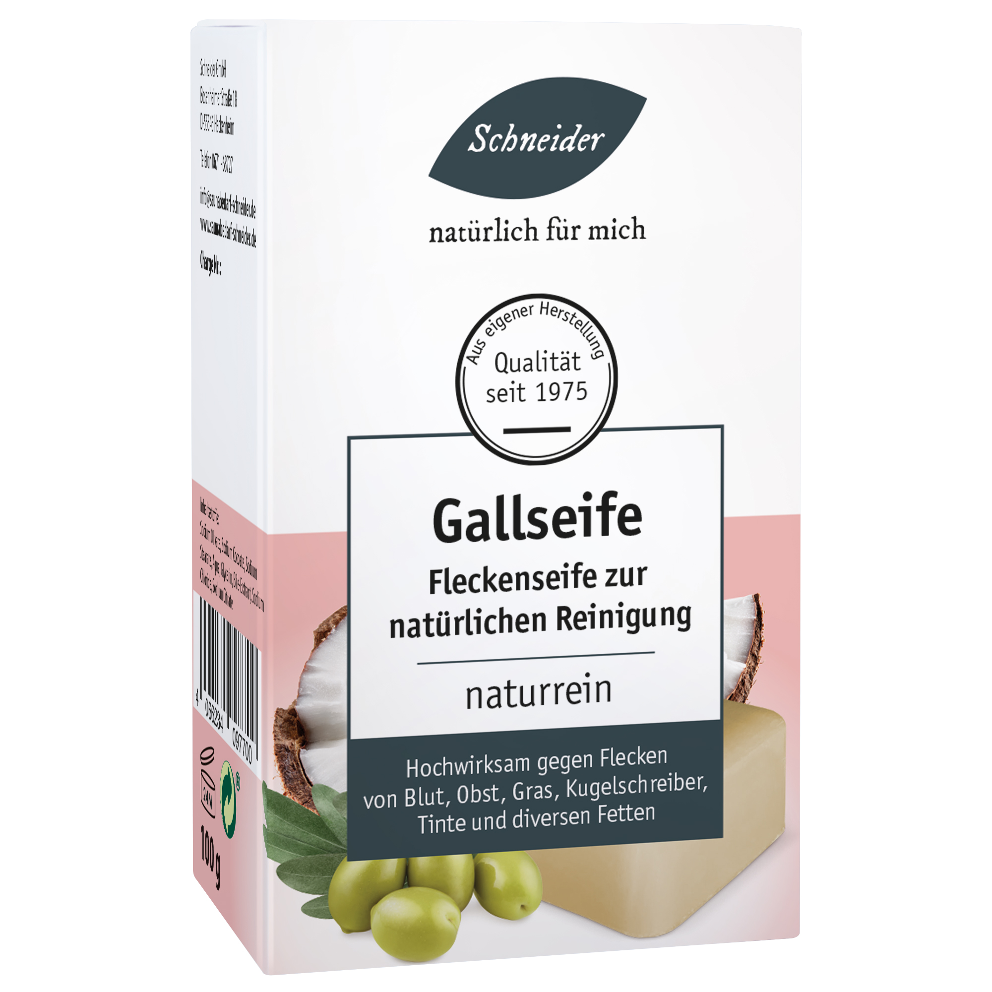Gallseife 100 g - naturreine Fleckenseife