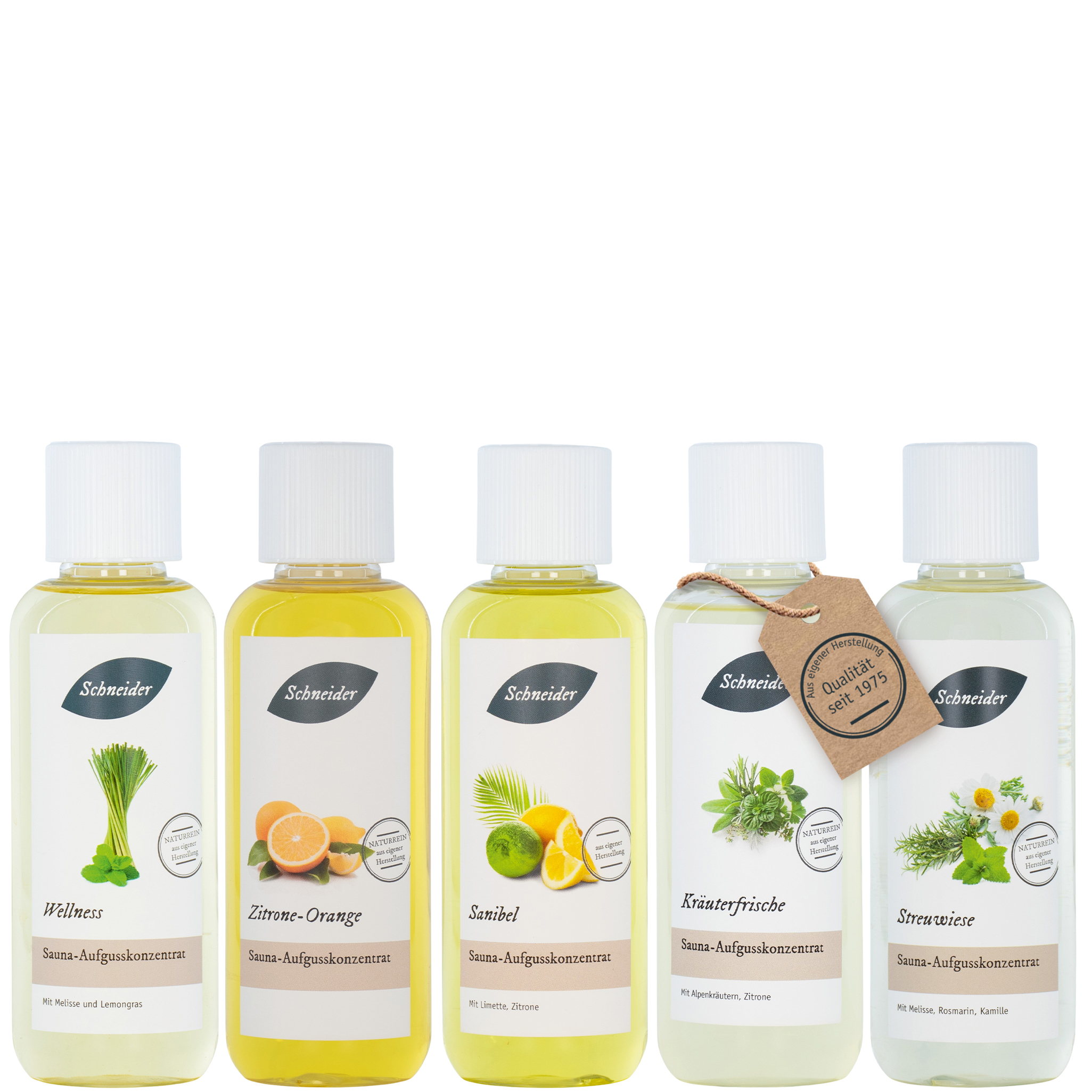 Saunaaufguss-Set Sommer 5 x 250 ml