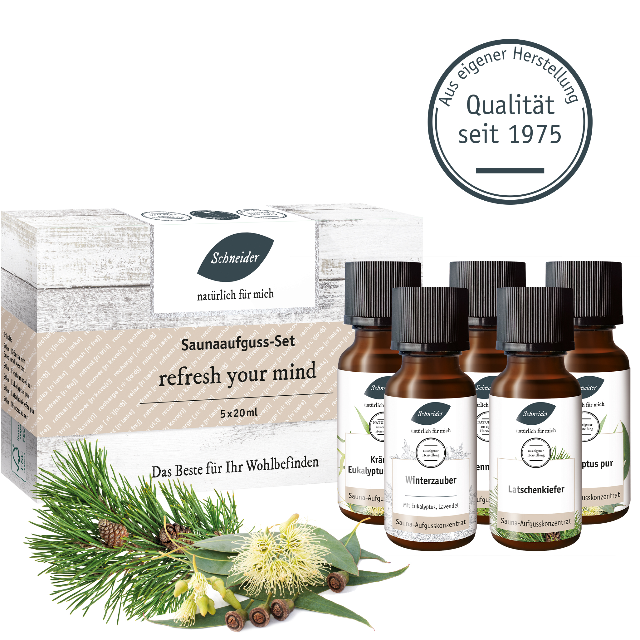 Saunaaufguss-Set - refresh your mind