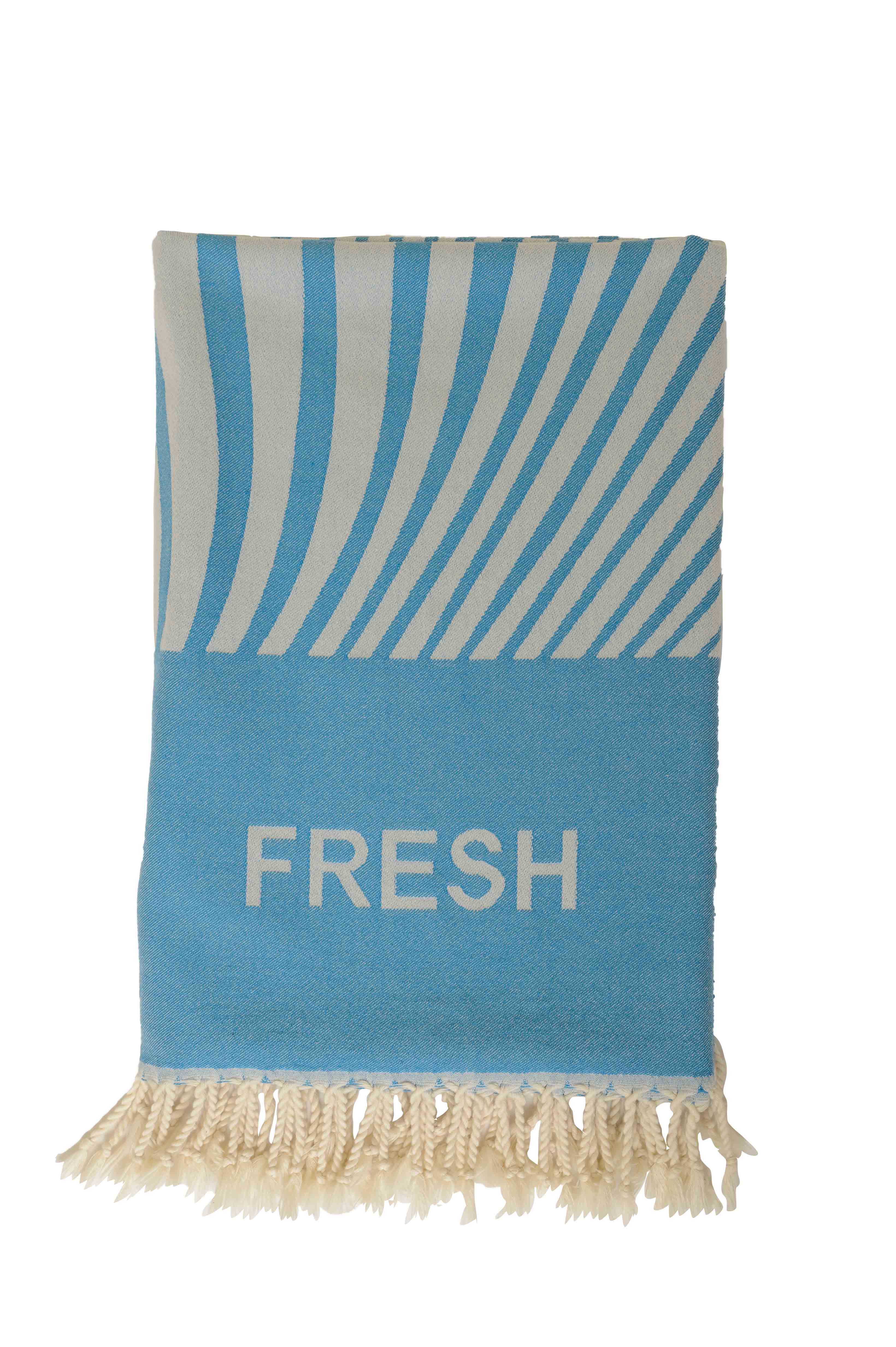 Liegetuch Pestemal blue waves , 95 x 180cm, 100 % Baumwolle