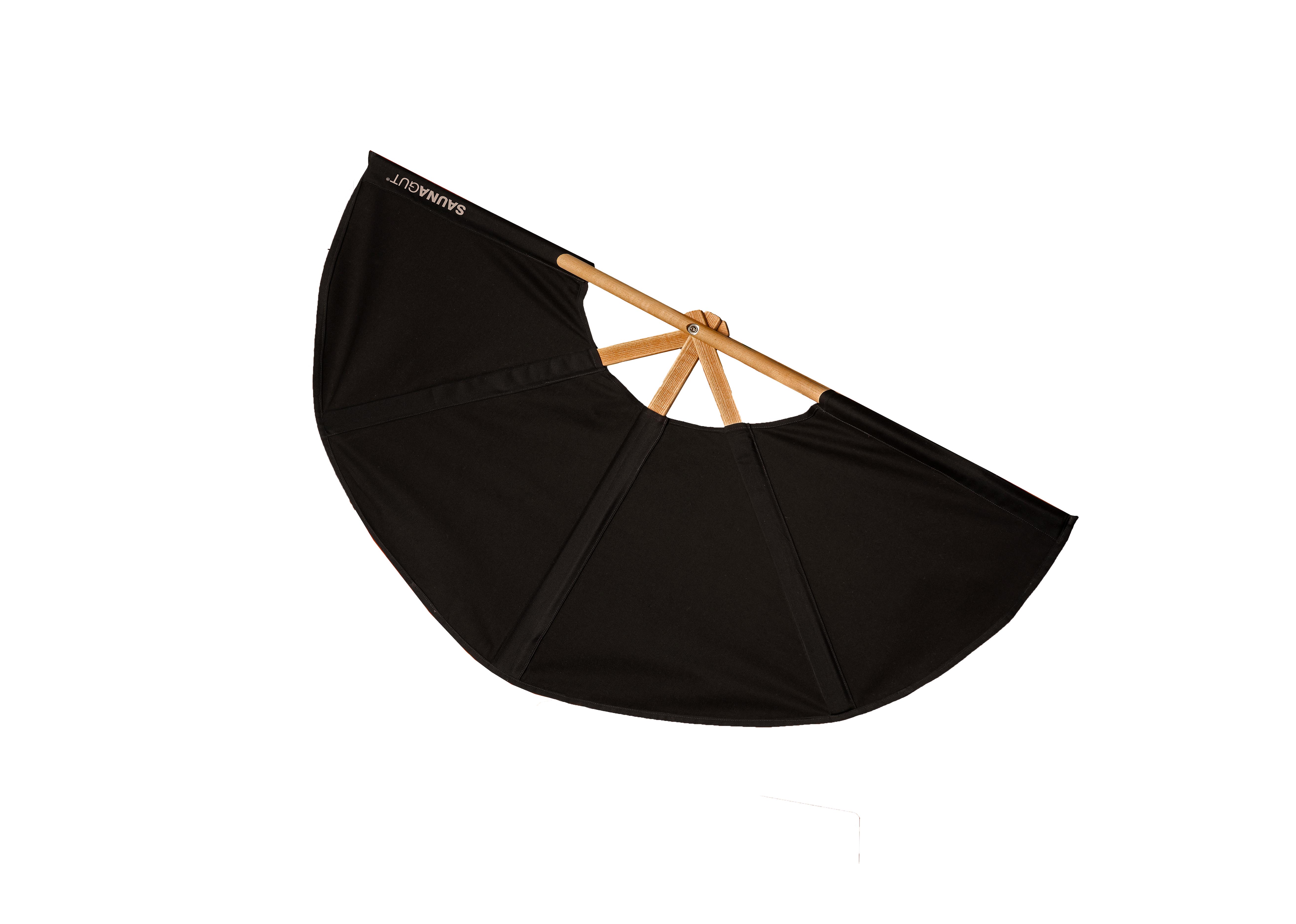 Aufgussfächer klein schwarz