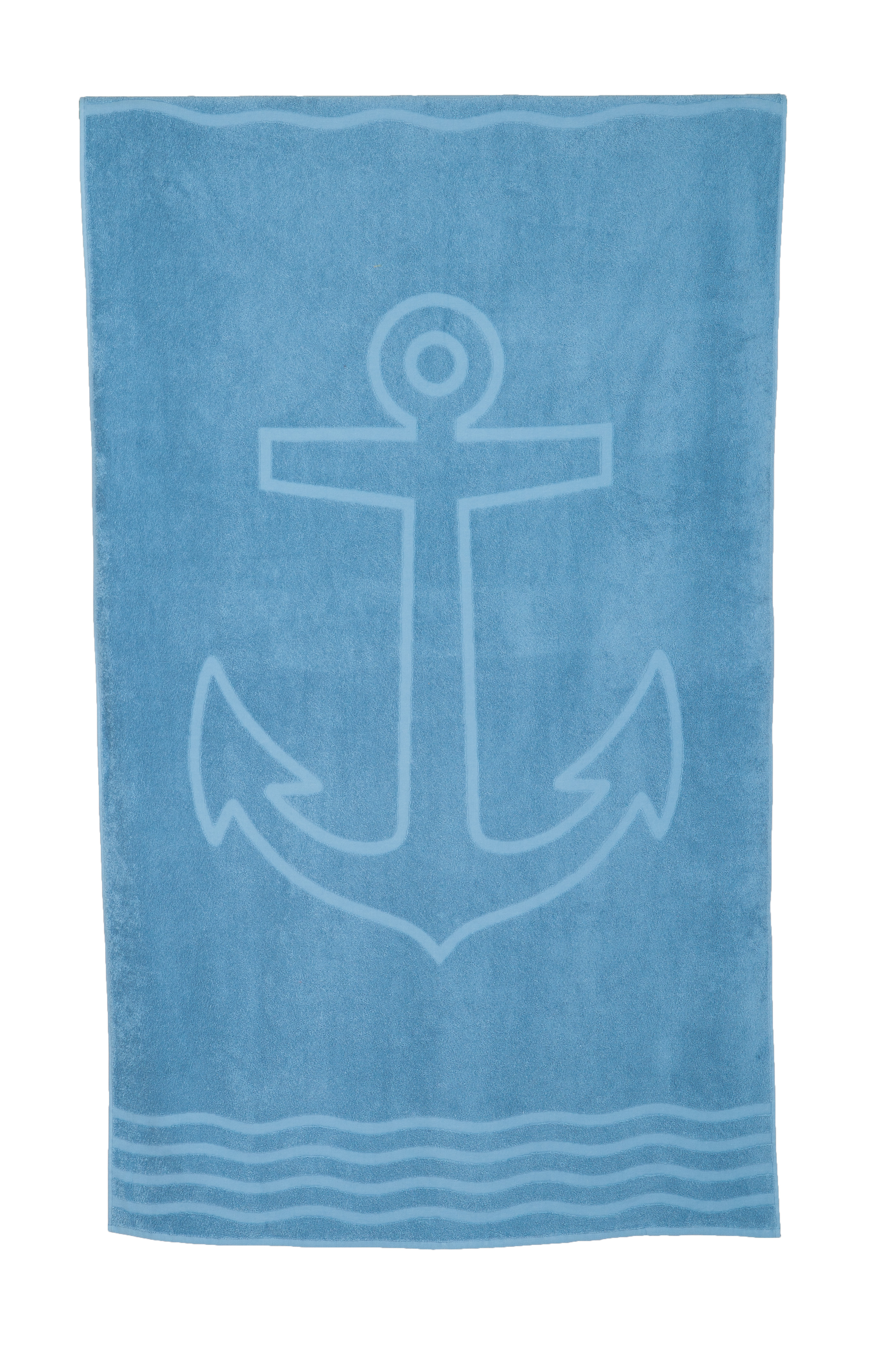 Liegetuch jeans blue, 100 x 180cm, 100 % Baumwolle