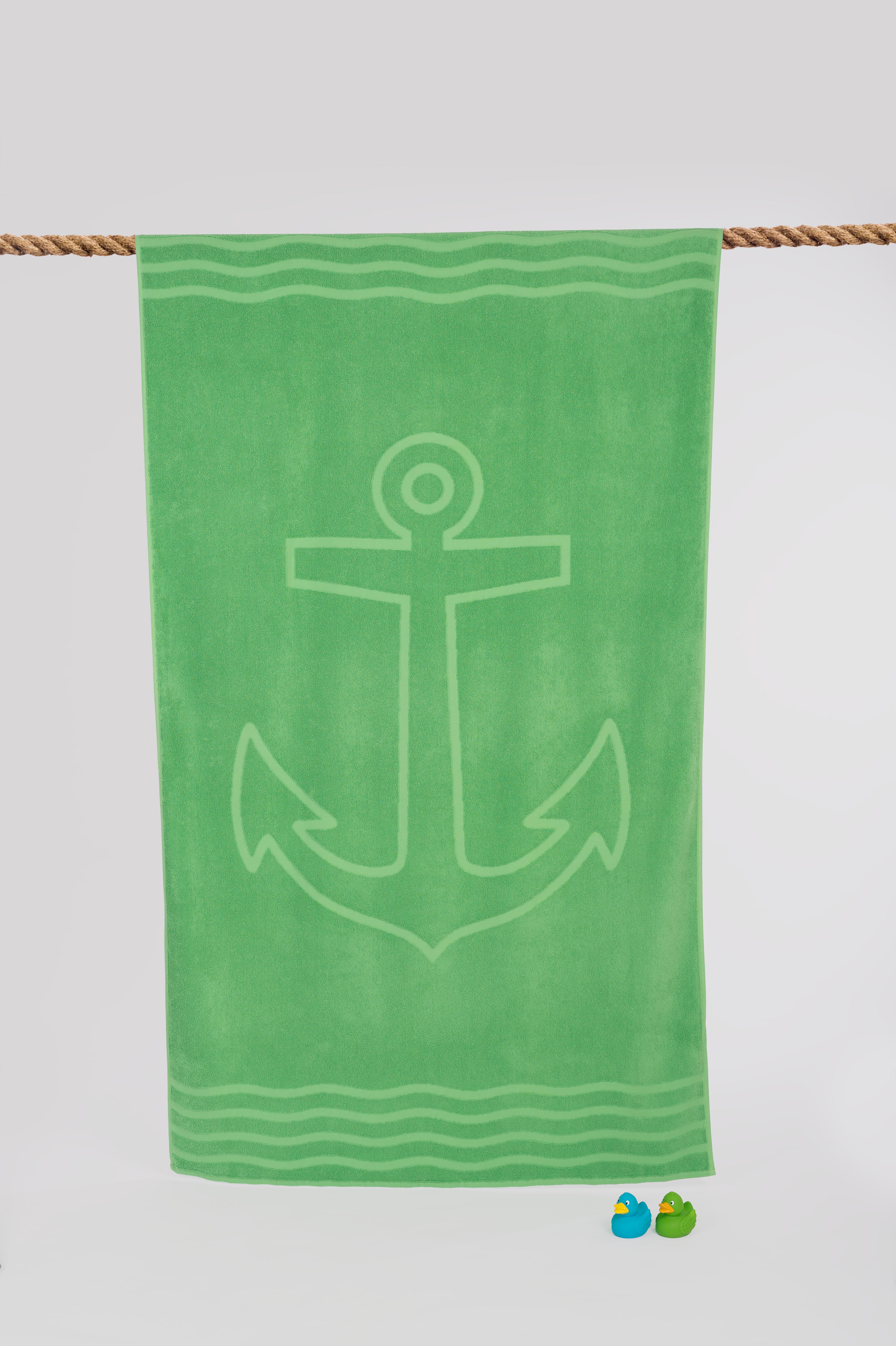 Liegetuch grass green, 100 x 180cm, 100 % Baumwolle