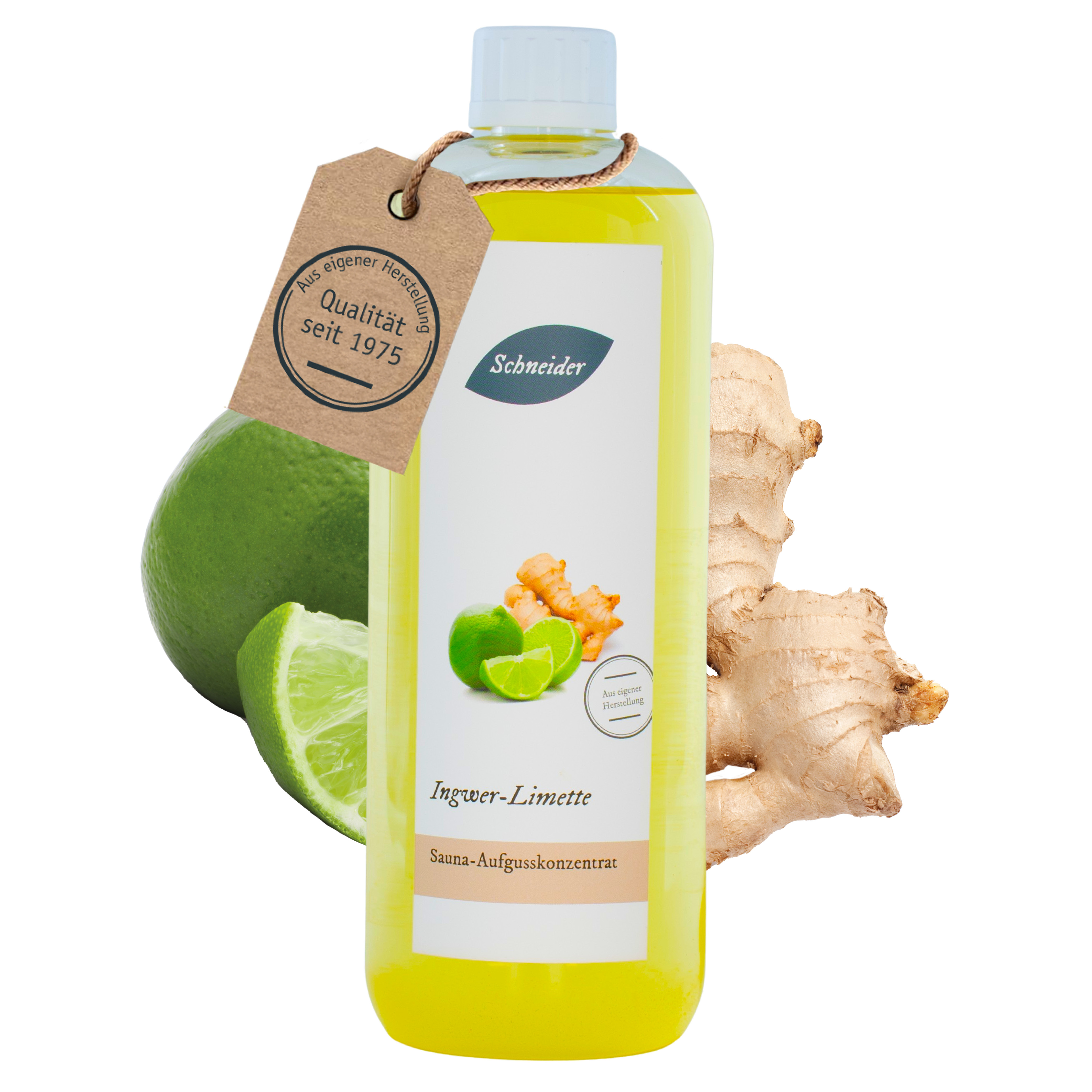 Saunaaufguss Ingwer-Limette (Aufgusskonzentrat) 250 ml