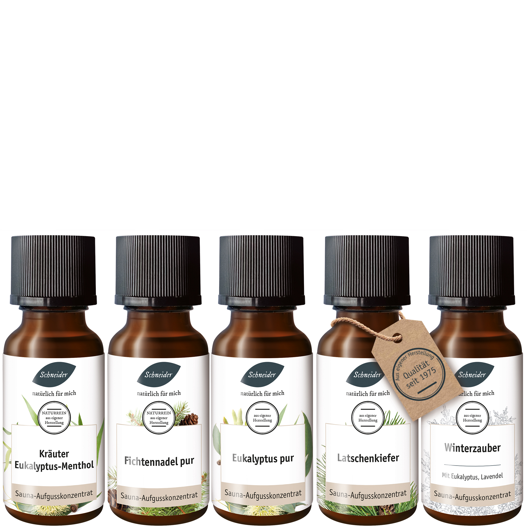 Saunaaufguss-Set Atemfrei Set 5 x 20 ml