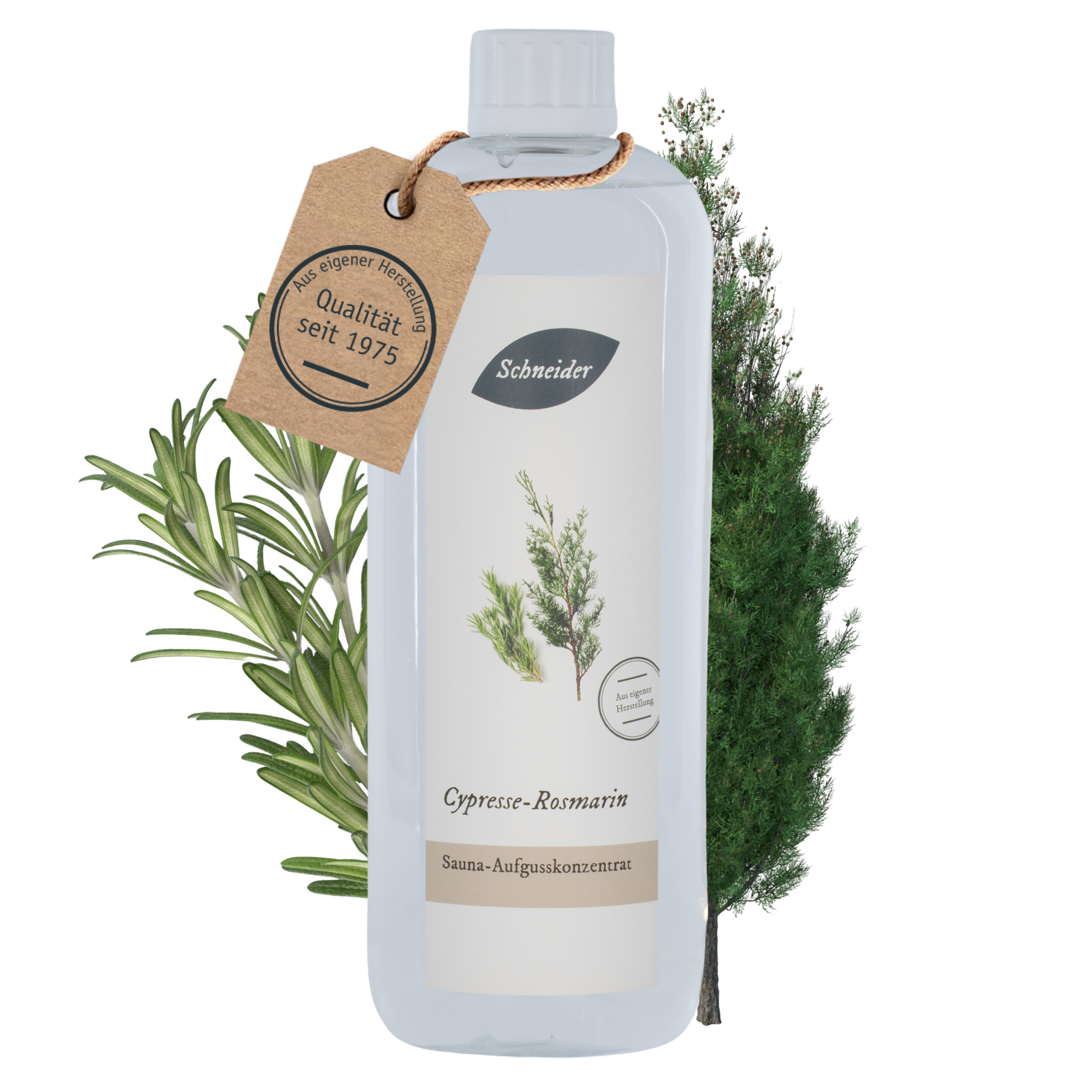 Saunaaufguss Cypresse-Rosmarin (Aufgusskonzentrat) 250 ml