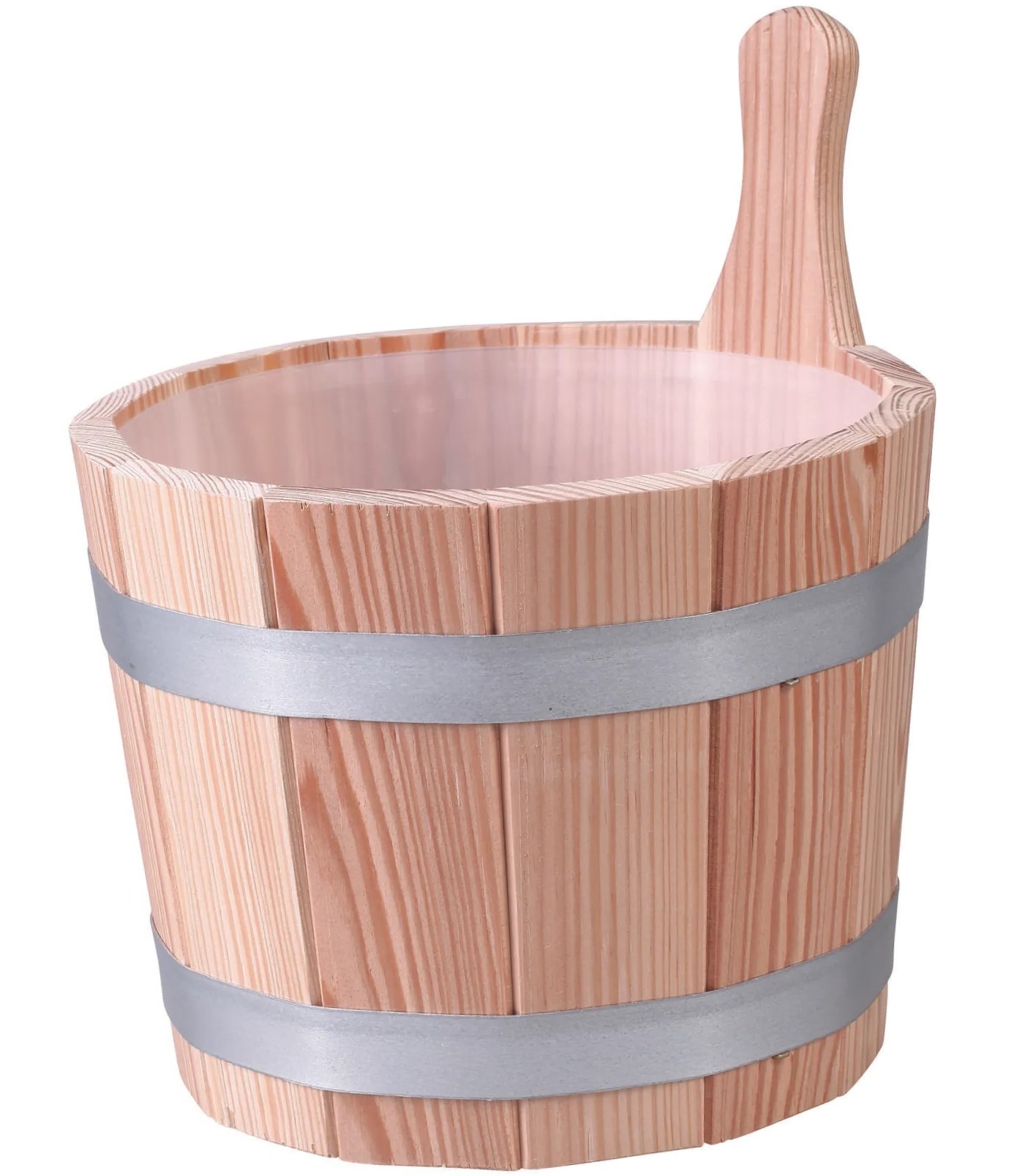 Aufgusseimer aus Lärche 5 Liter mit Kunststoffeinsatz