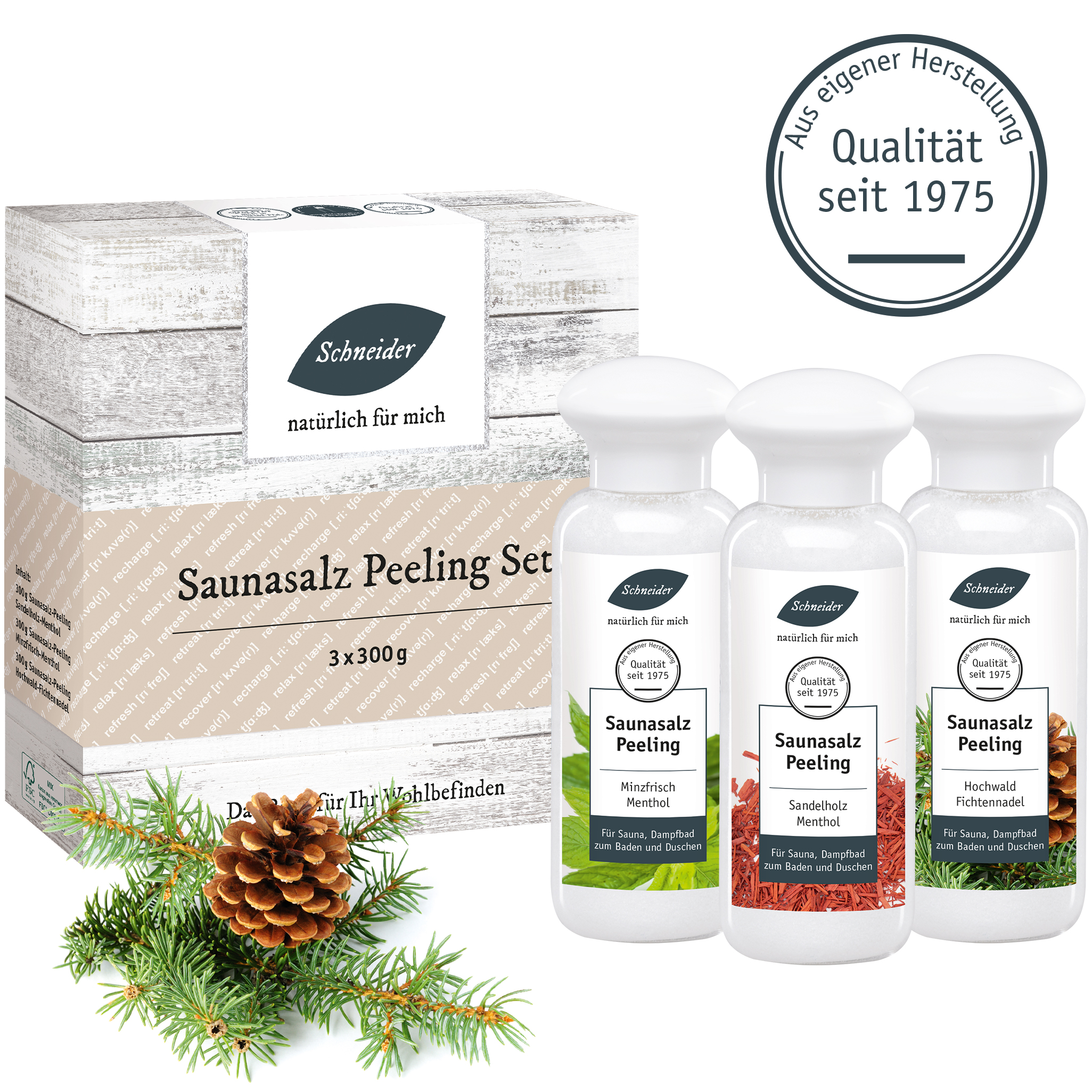 Saunasalz Peeling Set