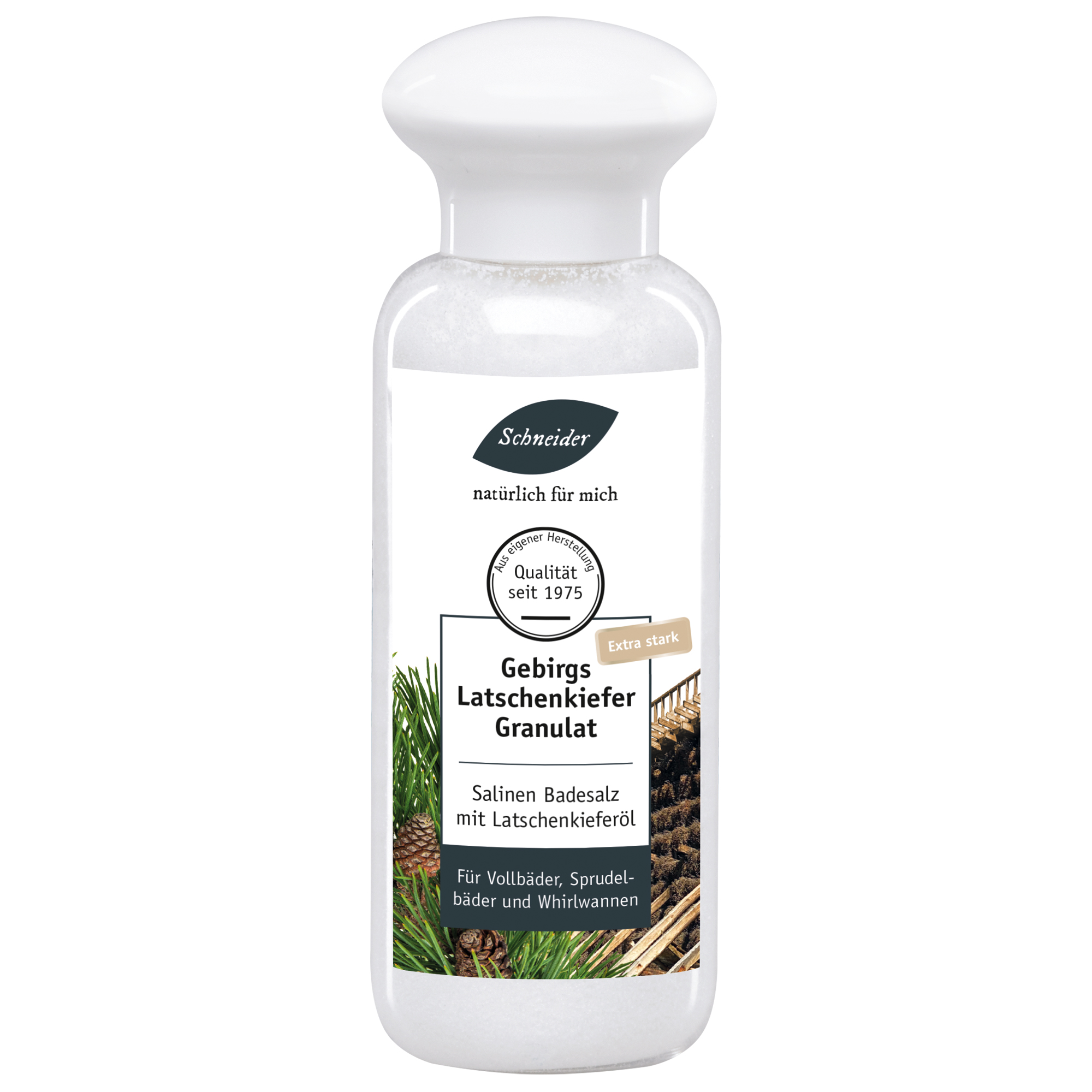 Gebirgs-Latschenkiefern-Granulat -extra stark- 300 g Flasche