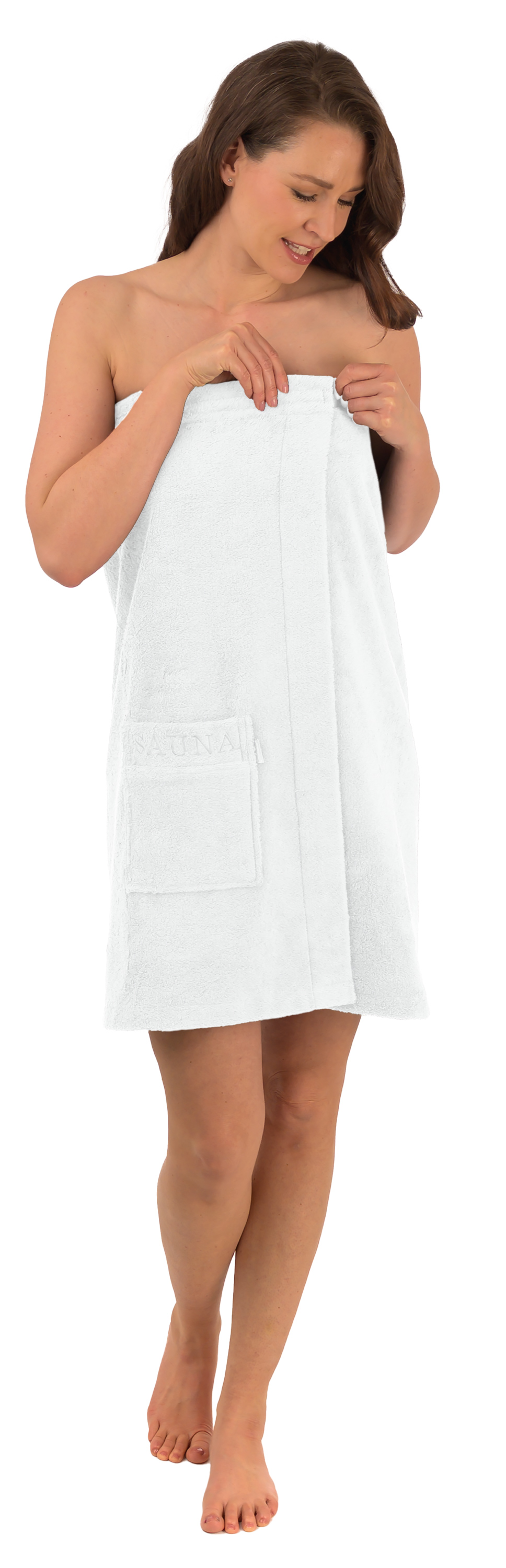 Damen-Kilt mit Tasche weiss 100H