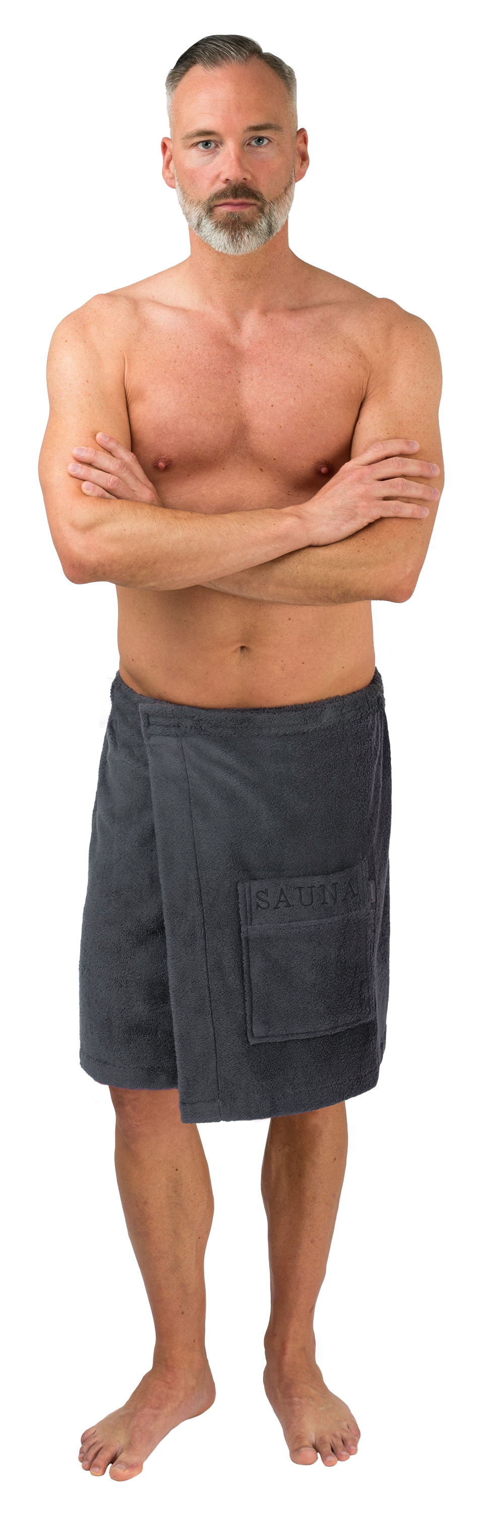 Herren-Kilt mit Tasche anthracite 243 H
