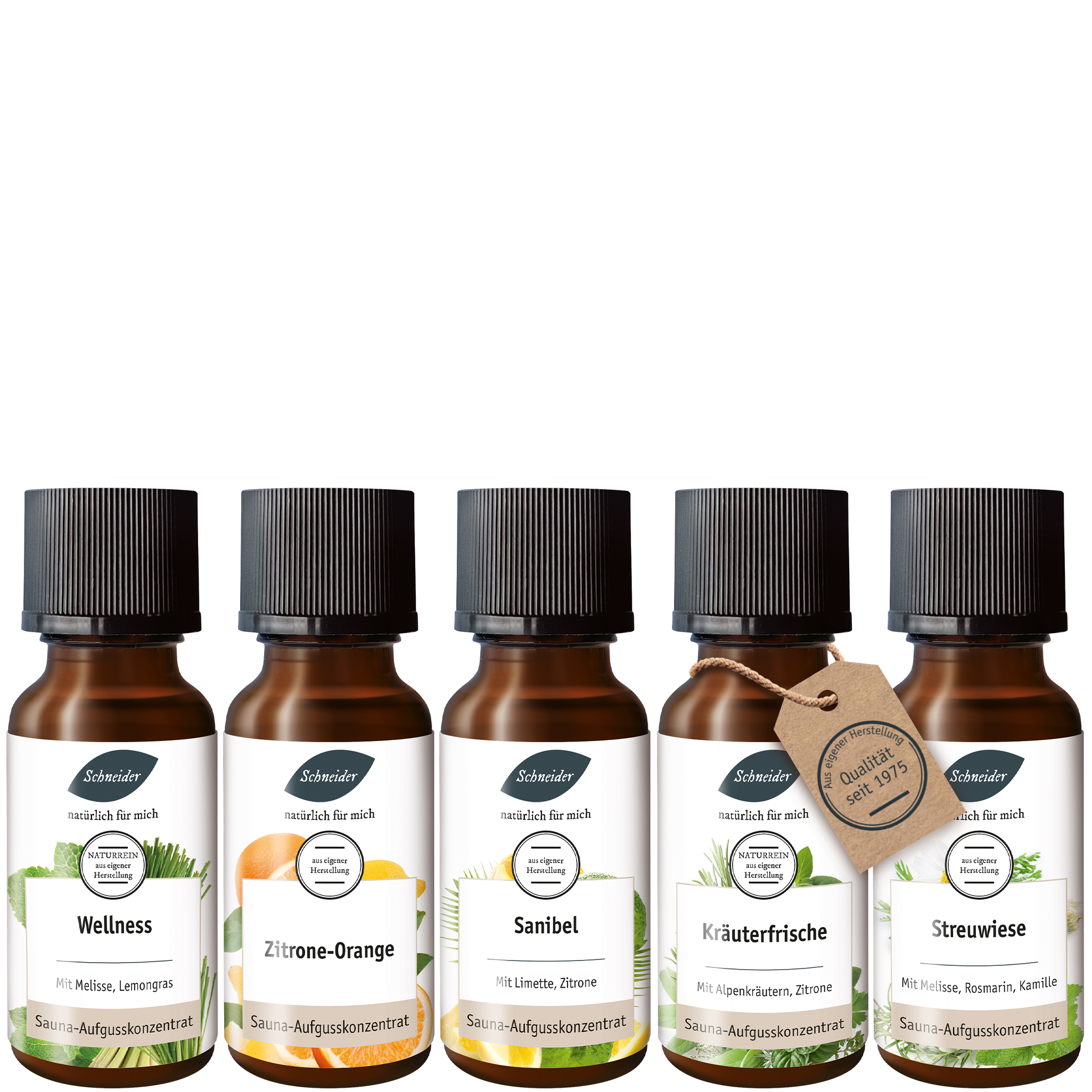 Saunaaufguss-Set Sommer 5 x 20 ml